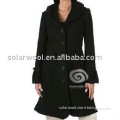 Women's height weight woven woolen coat